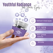 DERMAXGEN Eye Gel + Plant Stem Cells + Matrixyl 3000 + EYE BAG REMOVER, Arginine For Under And Around Eyes To Smooth Fine Lines, Eliminate Dark Circles, And De-puff Bags With Peptide Complex, 1 FL