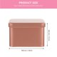 thumbnail image 4 of Metal Tin Square Tea Canister Portable Loose Leaf Tea Tin Box Empty Tin Box with Lid, 4 of 4