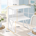 Printer Stand For Desk To Save Space Metal+wood Home Office - Walmart.com