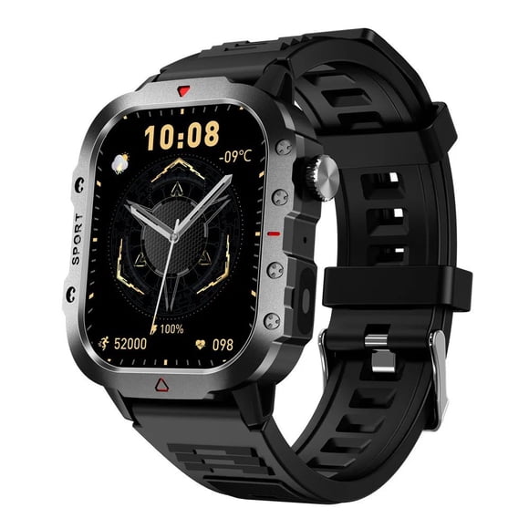 Smartwatch Deportivo Negro con Bluetooth
