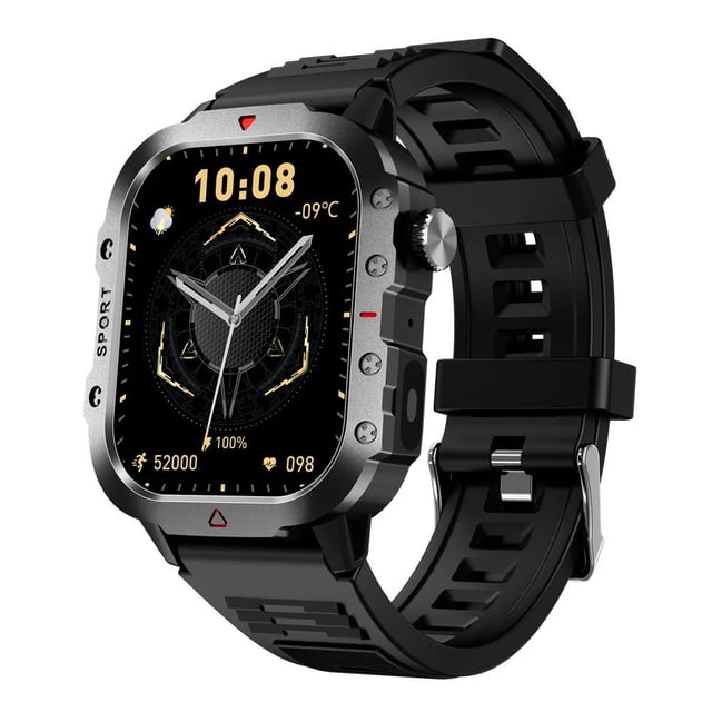 Smartwatch Deportivo Negro con Bluetooth