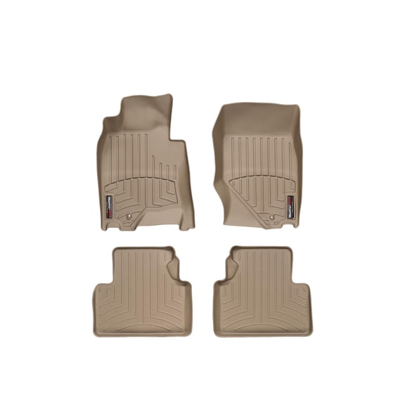 WeatherTech Custom Fit FloorLiners compatible with 2007-2007 Infiniti G - 1st & 2nd Row (2-pc. Rear Liner), Tan