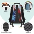 thumbnail image 4 of Pzuqiu American Flag Bald Eagle Kids Backpack for Girls Boys Ages 6-14 17 Inch Large Capacity Elementary Middle School Backpack Schoolbag Lightweight for Back to School Travel Use, 4 of 7
