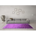 thumbnail image 3 of Ahgly Company Indoor Square Oriental Purple Industrial Area Rugs, 5' Square, 3 of 4