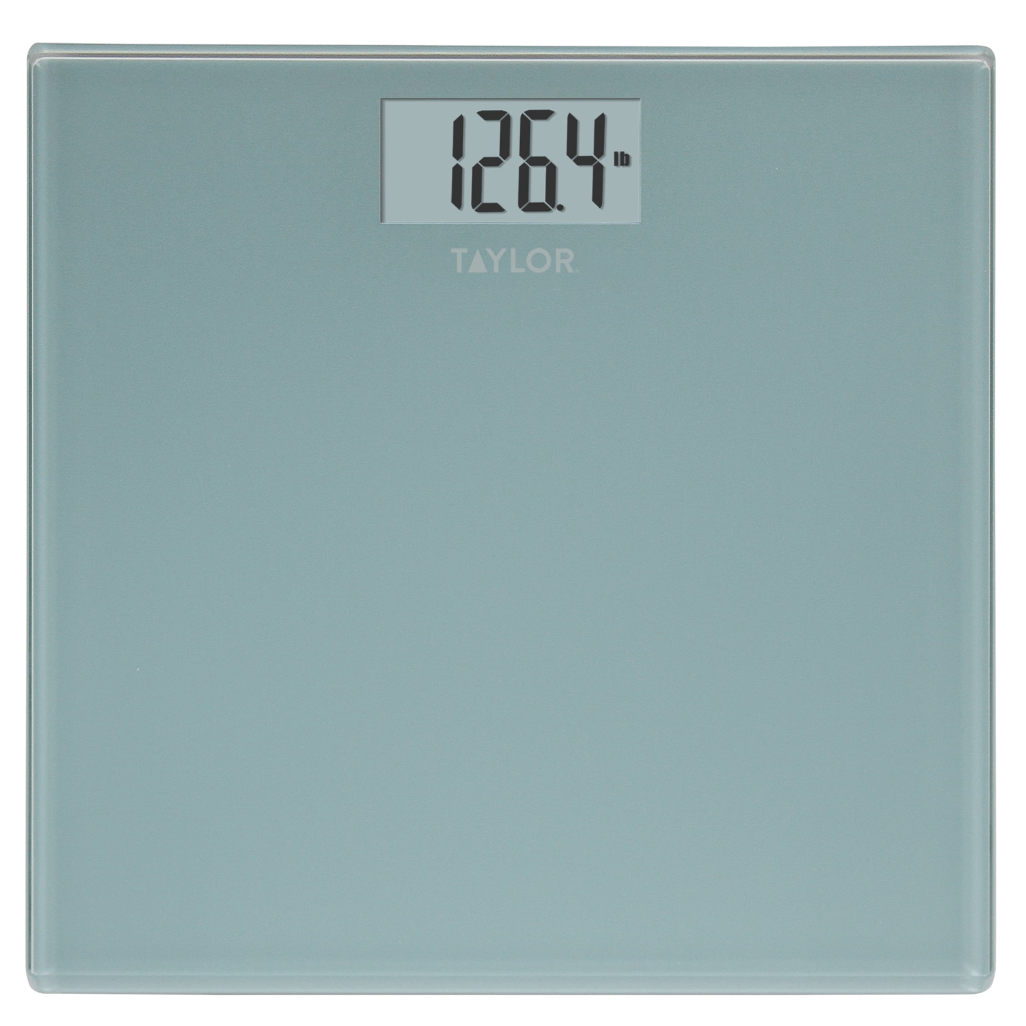 Taylor Digital Glass Bathroom Scale with Spa Blue Finish