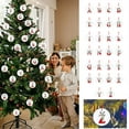 thumbnail image 6 of LSLJS Christmas Tree Hanging Ornaments English Letter Pendant 2.75" Round Acrylic Flat Alphabet with Reindeer Baubles Xmas Theme Car Rearview Mirror Pendant Christmas Decorations, 6 of 6
