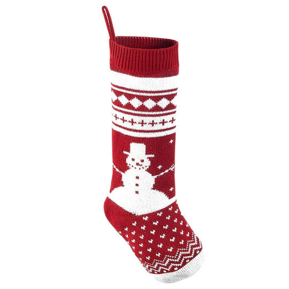 Christmas sale! Knit Christmas Stockings,18 Inches Snowflake Reindeer