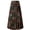 B-Multi Green, variant on UVN Skirts for Women Summer Chiffon Pleated A-Line Long Skirt Elastic High Waist Swing Tiered Boho Beach Floral Print Maxi Skirts