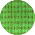 thumbnail image 1 of Ahgly Company Indoor Round Abstract Green Modern Area Rugs, 8' Round, 1 of 4