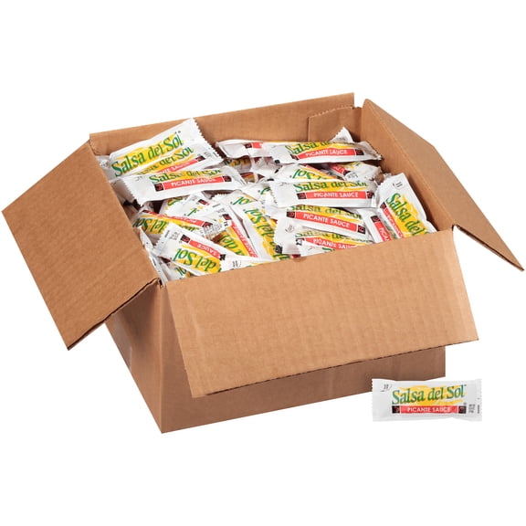 Salsa Del Sol Single Serve Picante Sauce, 0.5 oz. Packets, 200 per Case