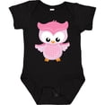 thumbnail image 3 of Inktastic Cute Pink Spring Owl Girls Baby Bodysuit, 3 of 5