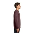thumbnail image 4 of Gildan Men's Fleece Crewneck Sweatshirt, Heavy Blend, Warm Soft Pullover, Heather Dark Maroon, XL, 4 of 5