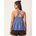 thumbnail image 3 of Moomaya Printed Cinched Waist Viscose Top, Sleeveless Tunic Top, 3 of 8