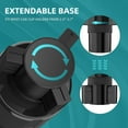 thumbnail image 2 of TYKOR Car Cup Holder Expander Adapter with Offset Base, Cup Holder Extender for Car Compatible with Yeti 14/24/36oz, Hydro Flasks 32/40oz, Other Large Water Bottles and Mugs in 3.2"-4.0", 2 of 6