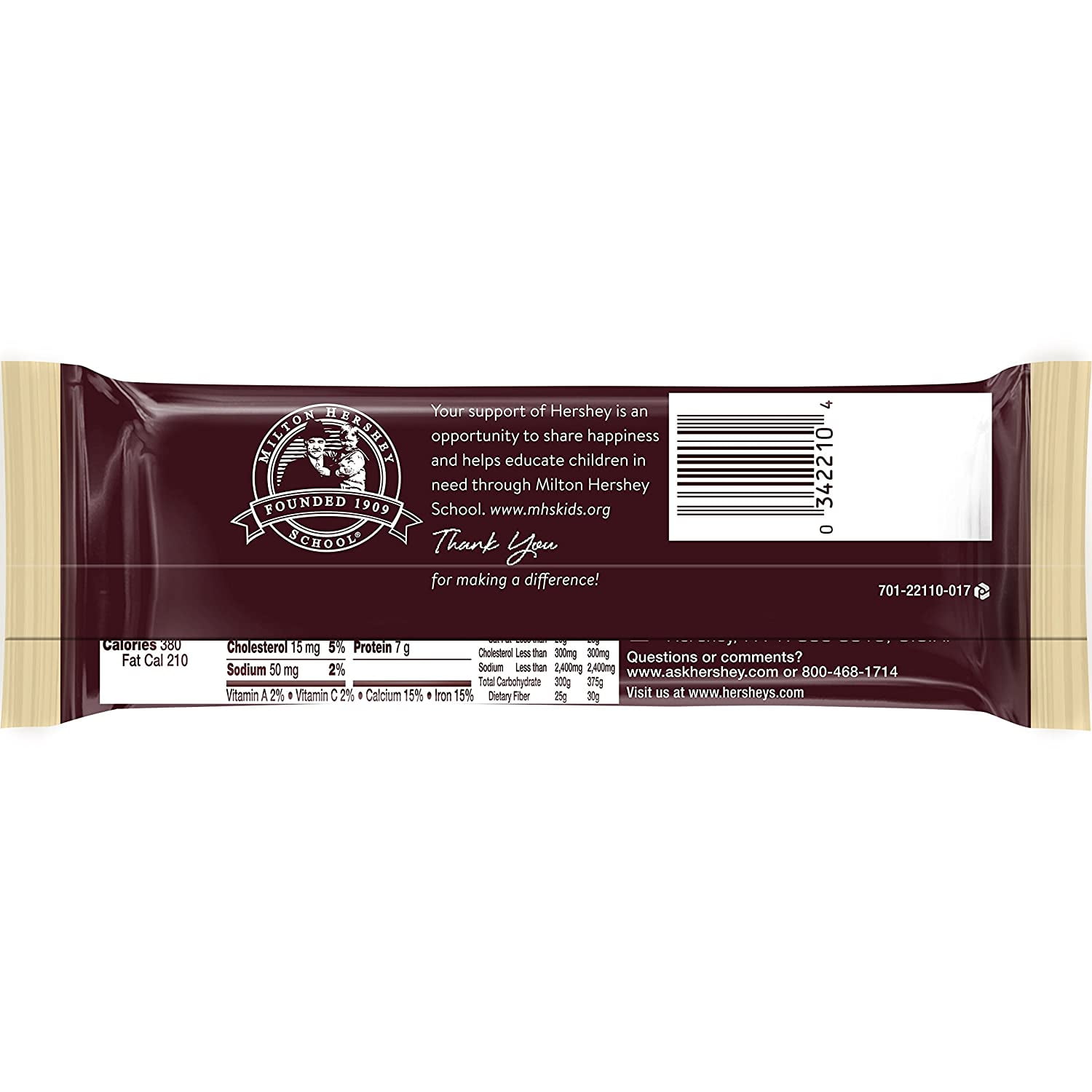 HERSHEYS Chocolate Candy Bars with Almonds, King Size (Pack of 18)