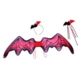 thumbnail image 4 of Accesorios de disfraz de ala de murciélago, accesorios de fotografía para niñas y niños, ala de pájaro para Halloween, fiesta de disfraces, juego de r, 4 of 8