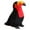 Red, variant on Siruishop Toucan Plush Toy Cartoon Soft Stuffed Doll for Festivals Living Room Holiday Yellow