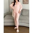 thumbnail image 2 of Richie House Pajamas Set Long Sleeve Womens Button Down Sleepwear Soft Pj Set S-L RHW4033, 2 of 3