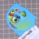 thumbnail image 3 of Gorro de natación de dibujos animados de silicona impermeable Unisex para niños, gorro de natación de peces y animales para niños y niñas, azul lago oso de fresa  Electrónica, 3 of 5