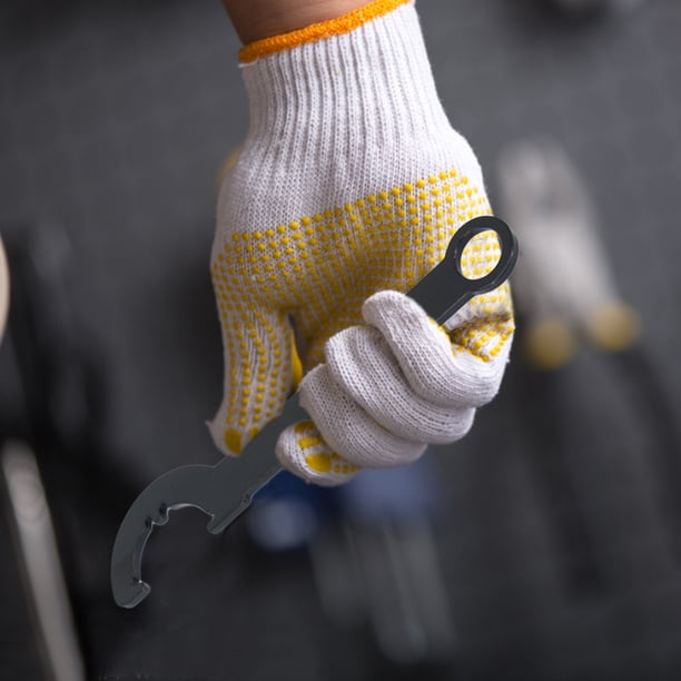 Llave de llave de forma C de sujeción ajustable Locknut de llave de tuerca y reinstala accesorios de acero de alto carbono para tuberías de bicicletas