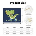 thumbnail image 2 of Naloa Dino Playing Roller Skate Print Canvas Bathroom Wall Art,Bathroom Wall Art Decoration, Canvas Poster Prints,Decorative Paintings for Living Room, Bathroom, Kids Room, 2 of 6