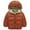 Brown, variant on Jackets for Boys Kids Boys Girls Winter Coats & Jackets,Kids Toddler Lightweight Padded Hooded Puffer Autumn and Winter Coat Dark Green,Size for 18-24 Months