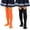2 Pair B, variant on Baywell 2 Pairs Halloween Pumpkin Striped Witch Socks for Girls Over Knee High Socks Thigh High Socks Costume Leg Warmers Long Socks for Cosplay