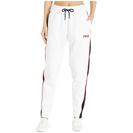 Fila Bryleigh Jogger Womens Active Pants Size S, Color: White/Peacoat/Chinese Red