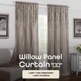 thumbnail image 4 of Light Filtering Rod Pocket Panel Window Curtain - 84 Inch Length 42 Inch Width - White - Machine Washable Soft Polyester Drapes For Bedroom Living & Dining Room By Achim Home Decor, 4 of 4