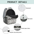 thumbnail image 3 of Leopard Print Backpack for School,Cute School Bag,Schoolbag with Adjustable Shoulder Straps & Padded Back,15.3"x11"x6.7", 3 of 5