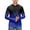 Blue-A-10409aa, variant on Color Block Mens UPF 50+ Sun Protection Hoodie Raglan Long Sleeve Rash Guard for Men Hiking Workout Fishing Shirts for Men