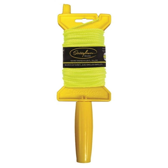 Stringliner 11112 Chalk Mason Line with Reel, 100', Yellow