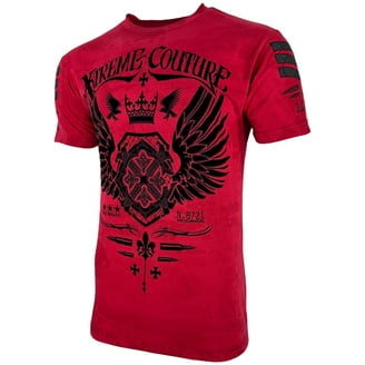 T-SHIRT HOMME XTREME Couture By Affliction Crâne Approprié S-6XL EUR 27 - Foto 2