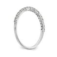 thumbnail image 6 of 14K White Gold Ring Band Wedding Diamond Round , Size 7, 6 of 7