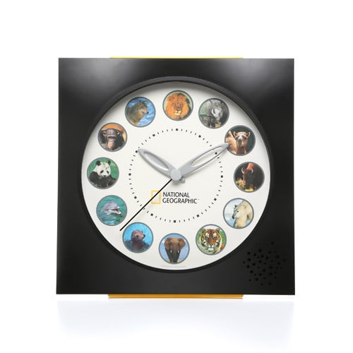 Koolatron National Geographic Animal Sounds Wall Clock