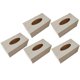 thumbnail image 5 of 5pcs DIY Blank Wooden Tissue Box Covers – Creative Craft Napkin Holders for Easy Open Design, Ideal for Home & Office Decoration, 5 of 5