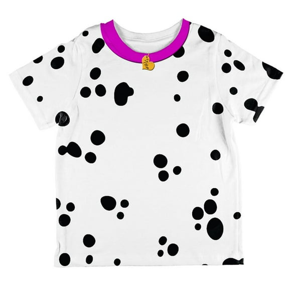 Valentine's Day Dog Dalmatian Costume Pink Collar Be Mine All Over Toddler T Shirt Multi 4T