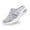 #01-Grey, variant on Women's Casual Slip on Half Shoes Breathable Arch Support Walking Mules Shoes Open Back Slip on Flats Non-Slip Sneakers Sandals