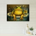 thumbnail image 2 of Designart Funny Frog Enjoying His Bath I Canvas Wall Art, 2 of 5