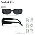 thumbnail image 5 of TINHAO 2 Pairs Sunglasses for Women Men Trendy Retro Rectangle Sunglasses with Polarized UV 400 Protection Party Sunglasses, 5 of 7