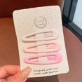 thumbnail image 2 of 3 Pcs/set Children Frosted Simplicity Hairpins For Girls Star Oval Triangle Square Hair Clips For Kids Snap Hair Clips Hairpins, 2 of 5