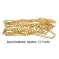 thumbnail image 5 of 10 Yards Gold Waist Chain Ethnic Style Handcraft Round 8 Leaf Flower Polishing Gold Belly Chain for Beach Dress Bikini, 5 of 8