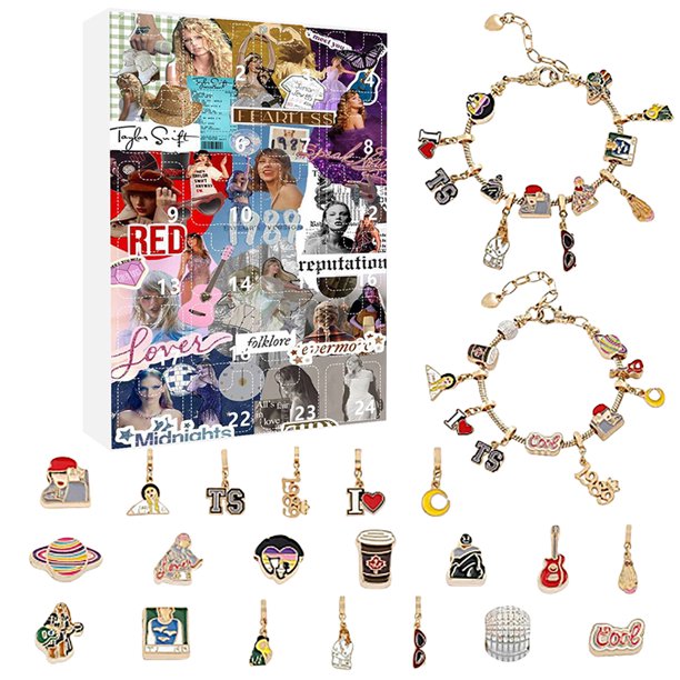 Taylor Pulseras Juguete Calendario Llegada Navidad para Adolescentes Mujeres