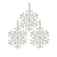 thumbnail image 2 of SCNOR 3 Pack Clear Snowflake Christmas Ornaments - Transparent Hanging Decor for Christmas Tree, Window, Winter Wedding, 2 of 9