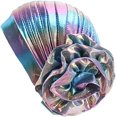 thumbnail image 2 of Flash Laser Flower Bandana Gorro colorido para mujer Diadema elástica (paquete de 1) JM, 2 of 5