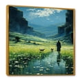 thumbnail image 2 of Designart "Shepherd'S Guidance Christian Scenery" Christianity Floater Framed Canvas Wall Art, 2 of 5