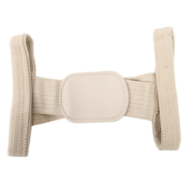 Corrector de postura para adultos y niños, soporte para la columna vertebral, cinturón corrector de joroba, talla L, color beige