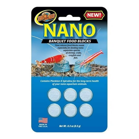 Zoo Med Nano Banquet Fish Feeding Block 0.3 oz, Mini