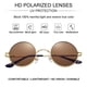thumbnail image 4 of Gafas de Sol Polarizadas Redondas Gleyemor para Hombre y Mujer Rojo Amarillo, 4 of 7