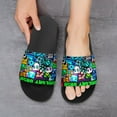 thumbnail image 6 of Geometry Dash Shower Shoes for Women & Men, Non Slip Slippers Sandals Pool Slides Lightweight Beach Shoes for Home Garden Bathroom, 6 of 8